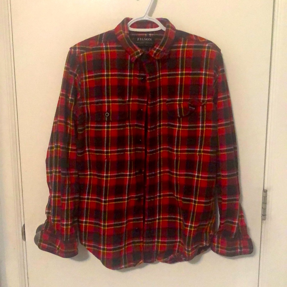 Filson vintage flannel work shirt men’s small